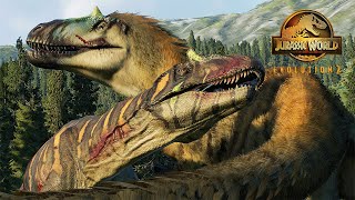 YUTYRANNUS VS METRIACANTHOSAURUS  Jurassic World Evolution 2 [upl. by Henning]