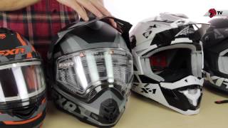 FXR Snowmobile Helmet Guide 2015 [upl. by Ydnim187]