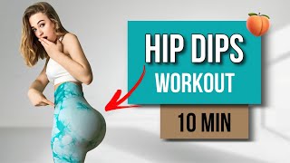 10 MIN HIP DIPS WORKOUT  RID OF HIP DIPS  At Home Hourglass Challenge [upl. by Erleena657]