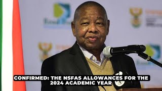 CONFIRMED The NSFAS allowances for the 2024 academic year  NEWS IN A MINUTE [upl. by Novla569]