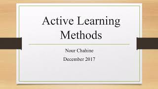 Active Learning Strategies [upl. by Ayhtnic]