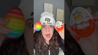 KINDER EGG vs GUMI YUM EGG msbeanie Showdown [upl. by Elokcin]