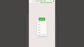 Dropdown Menu  HTML CSS codingbipro [upl. by Kylila847]