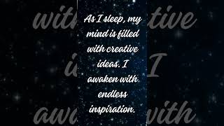 creativity sleep affirmations [upl. by Nahshu]