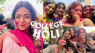 College HOLI  EXAM vlog 🎨  Hansika Krishna [upl. by Woodhead]