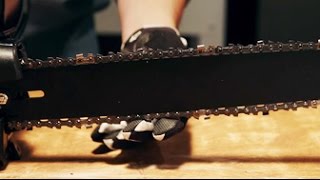 How to Adjust Your Electric Chainsaw Chain [upl. by Adnilemreh]