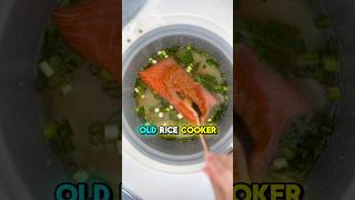 FIRST cooking video  lazy rice cooker miso salmon rice recipe Doesn’t get easier than this [upl. by Eecats]