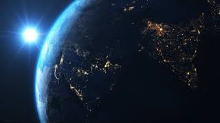 Earth Spinning in Space  Royalty Free  Stock footage  Free HD Videos  No Copyright [upl. by Ettezzus]