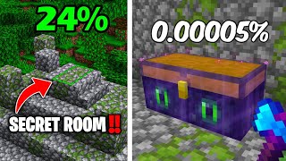 I Found Minecrafts Rarest Secret Rooms [upl. by Barbey]