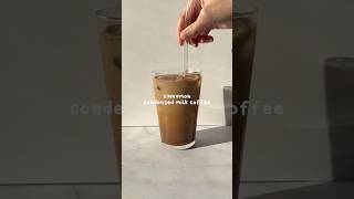 Cinnamon condensed milk coffee coffee coffeelover coffeetime coffeeart homecafe [upl. by Jezabel]