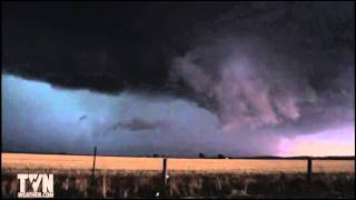 Amazing Australian supercell thunderstorm and funnel cloud [upl. by Yecniuq]