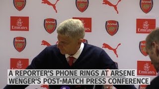 Arsene Wenger Gets Phone Call From Jose  Funny Moment [upl. by Inglebert85]