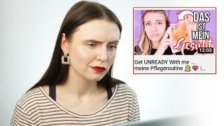 Ich reagiere auf „Get unready with me  meine Pflegeroutine“ von Dagi Bee [upl. by Liebermann]