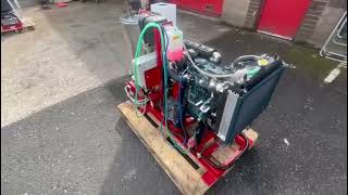 QWASHERS KUBOTA DIESEL HOT STEAM CLEANER 200BAR0LTRS3 HOW TO BUILD PRESSURE JET WASHER 01524241487 [upl. by Lareneg72]