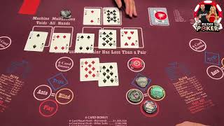 1st HAND FLUSH HIGH LIMIT ULTIMATE HOLDEM [upl. by Allistir]