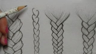 How to Draw Hair Braids [upl. by Perkoff278]