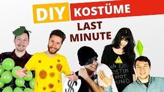 DIY 5 Last Minute Kostüme zum Selbermachen [upl. by Lehcor334]