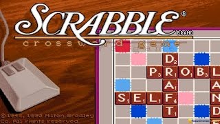 Scrabble Deluxe Edition gameplay PC Game 1990 [upl. by Gerfen]