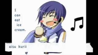 Kaitos Ice Cream Song  Engl Sub  MP3  aka quotAn Answer To Hatsune Mikuquot [upl. by Leffert504]