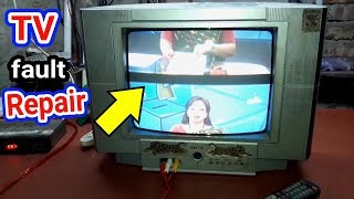 How to Repair Tv  Crt tv vertical rolling problem  tv repair [upl. by Myrtle126]