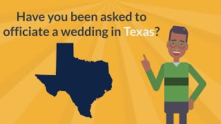 How to Get Ordained In Texas to Officiate a Wedding [upl. by Tsyhtema]