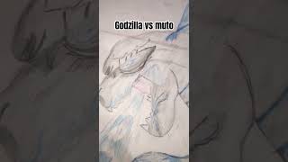 Godzilla vs muto drawing godzilla [upl. by Baese]