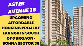 Upcoming Affordable Housing Project Launch in South Of Gurgaon  Sohna Sector 36  Aster Avenue 36 [upl. by Castara86]