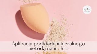 Jak nakładać podkład mineralny przy pomocy gąbki do makijażu 🧽 [upl. by Seuguh]