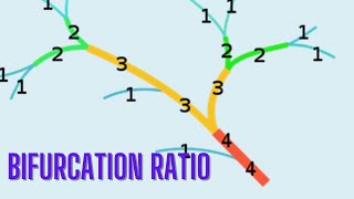 BIFURCATION RATIO amp DRAINAGE BASINS [upl. by Thorny]