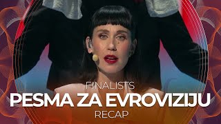 Pesma za Evroviziju 2022 Serbia  Finalists  RECAP [upl. by Orual]