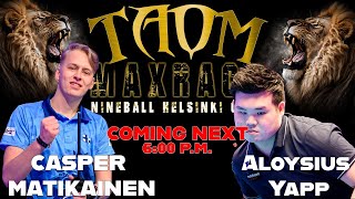 TVtable with Mark White  Aloysius Yapp vs Casper Matikainen [upl. by Nairrot]