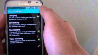 Samsung Galaxy S5 Meaning of Different Notification Lights Red Blue Green [upl. by Godfree139]