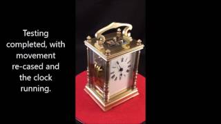 Duverdrey amp Bloquel French antique timepiece carriage clock [upl. by Eniamzaj7]