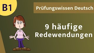 Deutsch lernen mit Spaß ⭐️⭐️⭐️ Die 9 beliebtesten Redewendungen B1  B2 [upl. by Mac497]