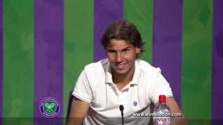 Wimbledon 2012 Rafael Nadal on second round defeat to Lukas Rosol [upl. by Anitsyrc]