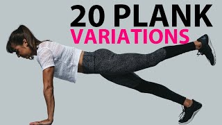 20 Plank Exercise Variations  Moves For A Plank Workout [upl. by Jobey]