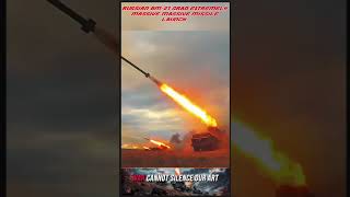 Extremely massive MLRS rocket firing of a Russian BM 21 GRAD [upl. by Kevan532]