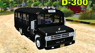 Dodge D300 Bus Driving  Bussid Bus Mod  Bus Simulator Indonesia Gameplay [upl. by Suivart]