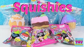 Super Slow Rise Squishies Shopkins SquishDeeLish Squishy Toy Review  PSToyReviews [upl. by Emirej]