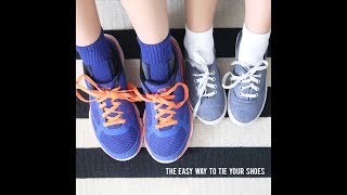 Fastest Way to Tie Shoes Instructions [upl. by Emilie]