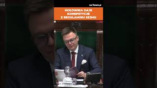 MOCNA RIPOSTA HOŁOWNI 😂 polityka sejm [upl. by Alegnat]