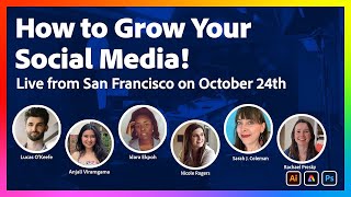 How To Grow Your Social Media  Live from San Francisco on October 24th [upl. by Batty]