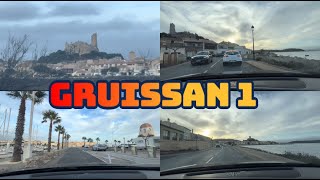 TOUR A GRUISSAN PART1 PORT PLAGE VIEUX GRUISSAN RIVE GAUCHE [upl. by Barmen710]