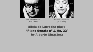 Alicia de Larrocha plays Ginasteras Sonata Nº 1 Op 22  LIVE 1969 [upl. by Nylakcaj469]