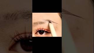 How to draw perfect Eyebrow hack✨️hackeyelinerforbegi nners shortsytshorts [upl. by Nnaillek11]