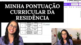 MINHA PONTUAÇÃO CURRICULAR DA RESIDÊNCIA MULTIPROFISSIONAL EM SAÚDE COLETIVA [upl. by Nekcarb]