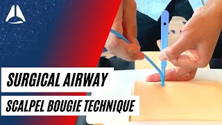 Scalpel bougie technique in CICO emergencies  Airway Management [upl. by Desta958]