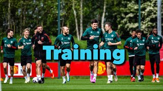 Manchester United Training 3rd May Højlund Mount Mainoo Garnacho  Work For Crystal Palace Clash [upl. by Seften]