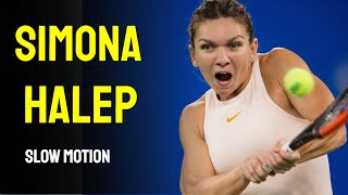 Simona Halep Slow Motion  2014 Cincinnati Masters 1000 [upl. by Accalia218]