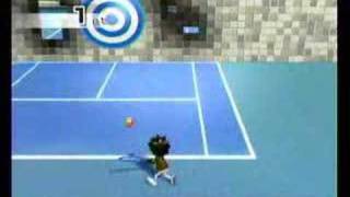 Wii Sports  Tennis Target Practice  Around the Target [upl. by Airotnahs]